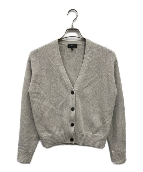 theory（セオリー）theory (セオリー) Clean Cottoncash LS Cardigan/01-3103702 グレー サイズ:Ｓの古着・服飾アイテム