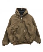 CarHarttカーハート）の古着「Loose Fit Duck Insulated Flannel Lined Active JKT/アクティブジャケット」｜ブラウン