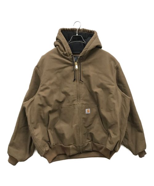 CarHartt（カーハート）CarHartt (カーハート) Loose Fit Duck Insulated Flannel Lined Active JKT/アクティブジャケット ブラウン サイズ:2XLの古着・服飾アイテム