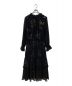 AMERI (アメリ) BELINDA SHIRRING LONG DRESS/レースワンピース ブラック サイズ:Ｍ：9800円