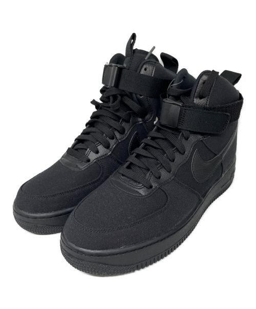 NIKE（ナイキ）NIKE (ナイキ) AIR FORCE 1 HIGH 07 CANVAS/AH6768-001 ブラック サイズ:27.5 未使用品の古着・服飾アイテム