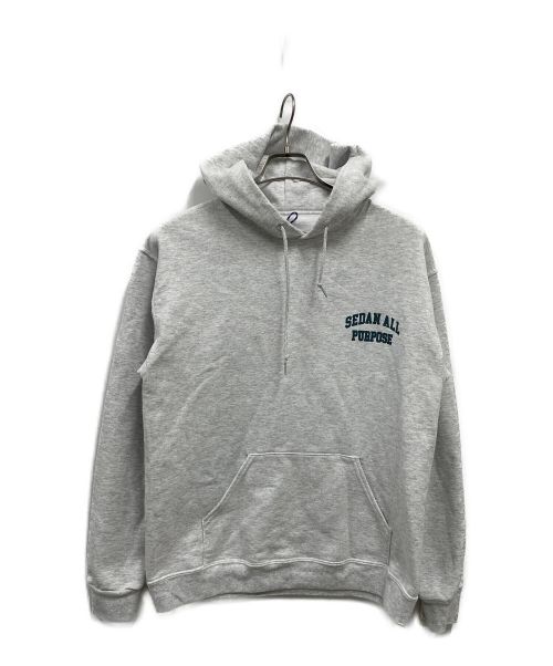 sedan（セダン）sedan (セダン) College Logo Hoodie - ASH/SD23F-CT04 グレー サイズ:Mの古着・服飾アイテム