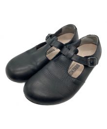 BIRKENSTOCK（ビルケンシュトック）の古着「Tストラップレザーシューズ」｜ブラック