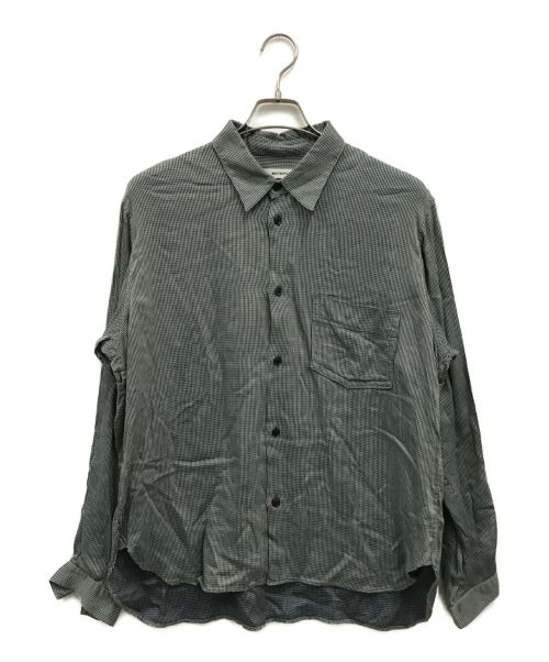 MATSUFUJI（マツフジ）matsufuji (マツフジ) Dobby Weave Utility Shirt/ドビーウェーブユーティリティーシャツ グリーン サイズ:3の古着・服飾アイテム