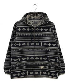 BAY SIDE MOTOR GEAR（ベイサイドモーターギア）の古着「Native Pattern Zip Parka」｜グレー