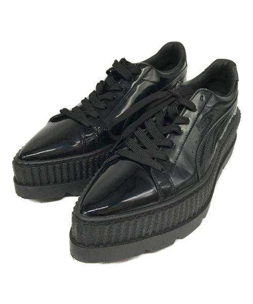 PUMA（プーマ）PUMA (プーマ) FENTY PUMA by Rihanna Pointy Creeper Patent Wns/36627001 ブラック サイズ:24.5cmの古着・服飾アイテム