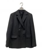 theoryセオリー）の古着「Sleek Flannel Slim DB JKT/01-3304111-041-702」｜グレー