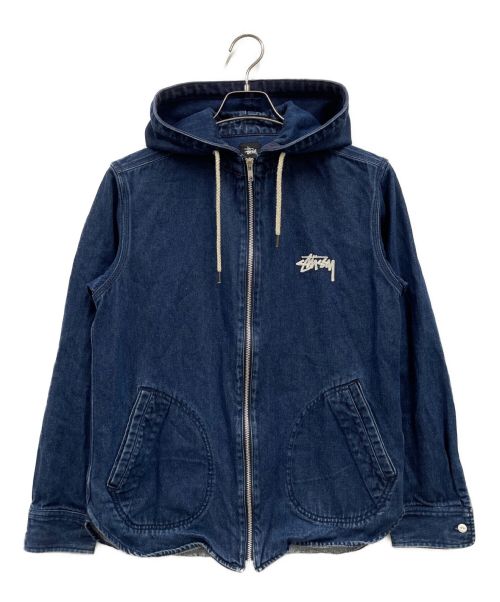 stussy（ステューシー）stussy (ステューシー) デニムジップパーカー インディゴ サイズ:Mの古着・服飾アイテム