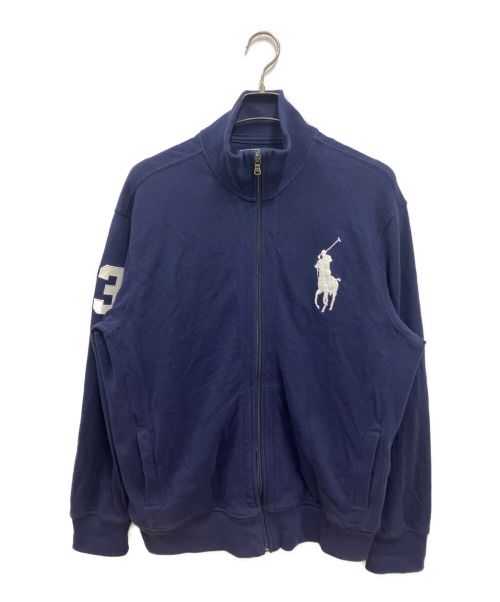 POLO RALPH LAUREN（ポロ・ラルフローレン）POLO RALPH LAUREN (ポロ・ラルフローレン) ジップアップスウェット ネイビー サイズ:XLの古着・服飾アイテム