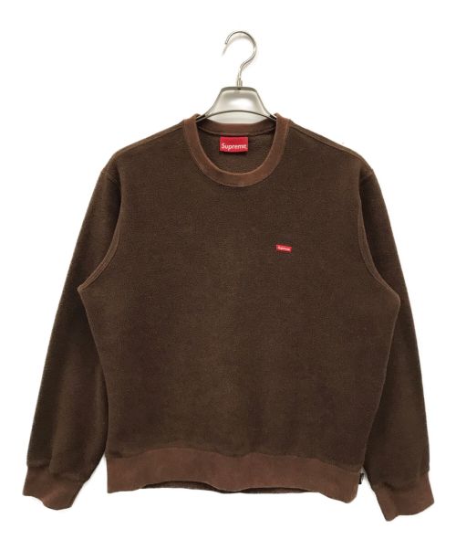 SUPREME（シュプリーム）Supreme (シュプリーム) 18AW Polartec Small Box Crewneck Dark brown サイズ:Sの古着・服飾アイテム