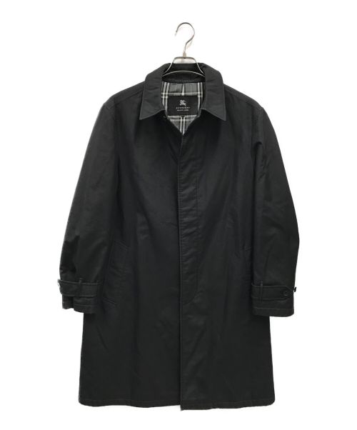 BURBERRY BLACK LABEL（バーバリーブラックレーベル）BURBERRY BLACK LABEL (バーバリーブラックレーベル) ステンカラーコート ブラック サイズ:LLの古着・服飾アイテム