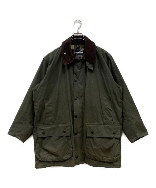 Barbour（バブアー）Barbour (バブアー) 90's ボーダー ワックスコットン オイルドジャケット／BORDER カーキ サイズ:C46の古着・服飾アイテム