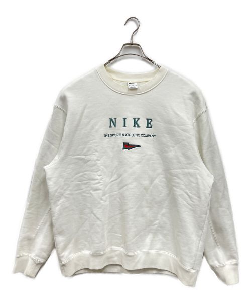 NIKE（ナイキ）NIKE (ナイキ) AS M NSW CRW FLC HWYWT NCPS/SP230710NIG ホワイト サイズ:XXLの古着・服飾アイテム