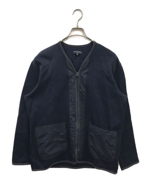 COMME des GARCONS HOMME（コムデギャルソン オム）COMME des GARCONS HOMME (コムデギャルソン オム) 綿ダブルフェイス2WAYカーディガン ネイビー サイズ:Mの古着・服飾アイテム