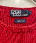 中古・古着 POLO RALPH LAUREN (ポロ・ラルフローレン) RL67ポロベアニット レッド サイズ:L：24800円