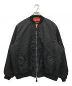 RAF SIMONSラフシモンズ）の古着「Classic bomber Detached print/222-M619/22AW」｜ブラック