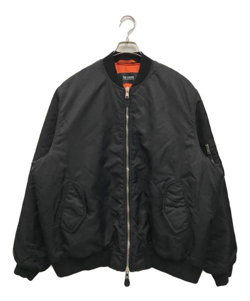 RAF SIMONS（ラフシモンズ）RAF SIMONS (ラフシモンズ) Classic bomber Detached print/222-M619/22AW ブラック サイズ:46の古着・服飾アイテム