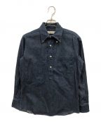 INDIVIDUALIZED SHIRTSインディビジュアライズドシャツ）の古着「デニムプルオーバーシャツ/USA製」｜インディゴ