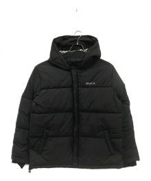 RVCA（ルーカ）の古着「VISOR HOODED PUFFER JACKET/BC042776」｜ブラック