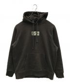 KITHキス）の古着「SPLINTERED LOGO HOODIE ESPRESSO」｜グレー