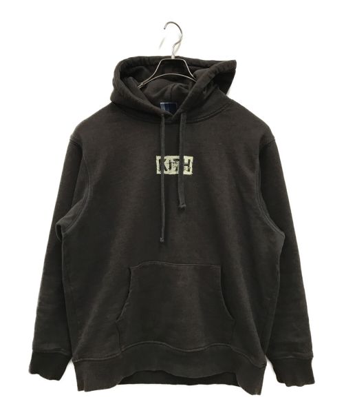 KITH（キス）KITH (キス) SPLINTERED LOGO HOODIE ESPRESSO グレー サイズ:XLの古着・服飾アイテム