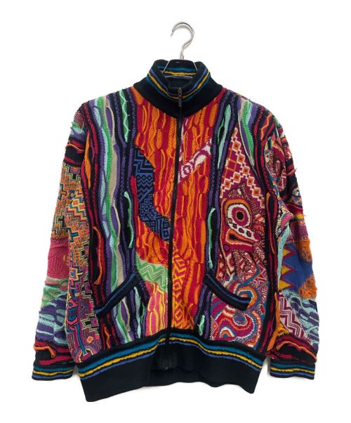 Coogi（クージー）COOGI (クージー) 3Dニットジャケット マルチカラー サイズ:XLの古着・服飾アイテム