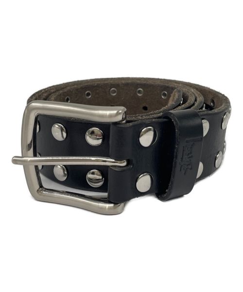 stussy（ステューシー）stussy (ステューシー) 8 BALL STUTEDD BELT/スタッズベルト ブラックの古着・服飾アイテム