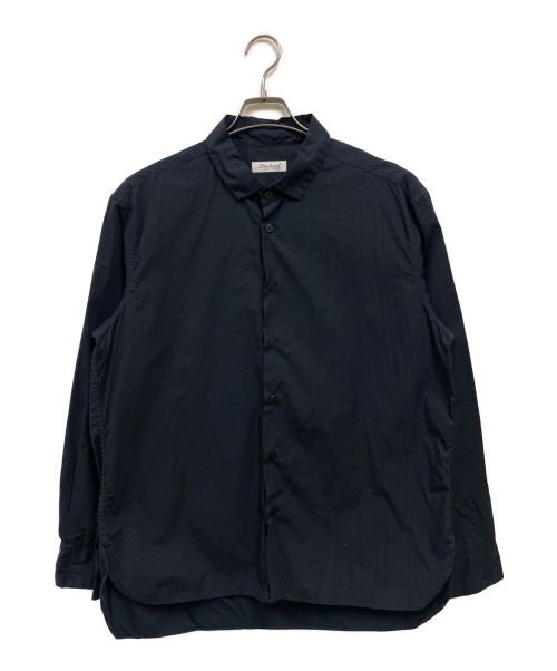 Bergfabel（バーグファベル）Bergfabel (バーグファベル) DOT FARMER SHIRT ネイビー サイズ:48の古着・服飾アイテム