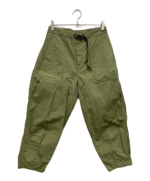 THE NORTHFACE PURPLELABEL（ザ・ノースフェイス パープルレーベル）THE NORTHFACE PURPLELABEL (ザ・ノースフェイス パープルレーベル) Ripstop Wide Cropped Pants/クライミングパンツ オリーブ サイズ:30の古着・服飾アイテム