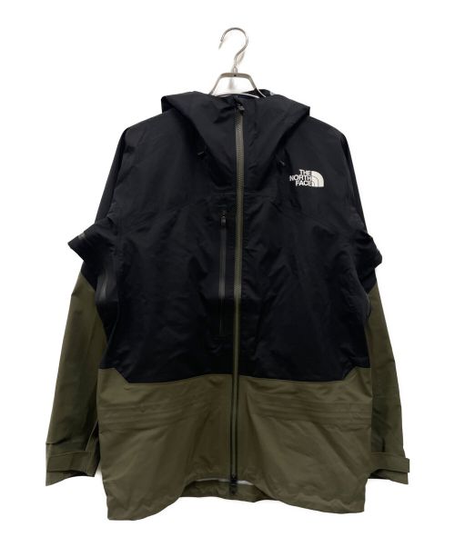 THE NORTH FACE（ザ ノース フェイス）THE NORTH FACE (ザ ノース フェイス) POWDER GUIDE LIGHT JACKET/NS62305 ブラック×カーキ サイズ:Lの古着・服飾アイテム