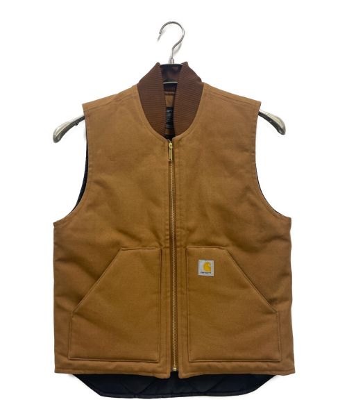 CarHartt（カーハート）CarHartt (カーハート) CLASSIC VEST/ダックベスト/OV0001-M ブラウン サイズ:Sの古着・服飾アイテム