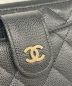 中古・古着 CHANEL (シャネル) タイムレスクラシック スマートフォンケース ウォレット スマホポケット付財布/31820150 ブラック：110000円