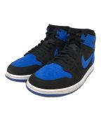 NIKEナイキ）の古着「AIR JORDAN 1 RETRO HIGH OG ROYAL REIMAGINED/DZ5485-042/エアジョーダン1」｜ブラック×ブルー