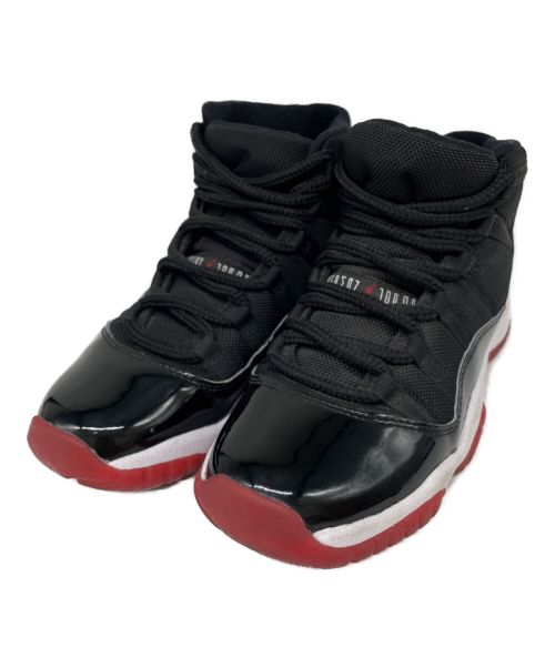 NIKE（ナイキ）NIKE (ナイキ) AIR JORDAN 11 BRED ハイカットスニーカー ブラック サイズ:24cmの古着・服飾アイテム