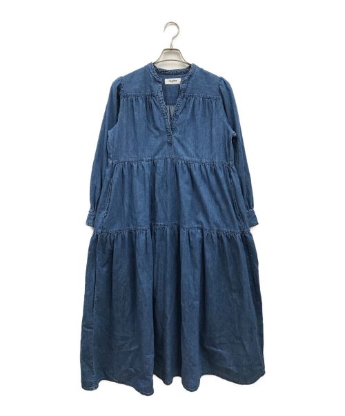 Healthy DENIM（ヘルシーデニム）Healthy denim (ヘルシーデニム) CAFTAN EXデニムロングワンピース インディゴ サイズ:1の古着・服飾アイテム