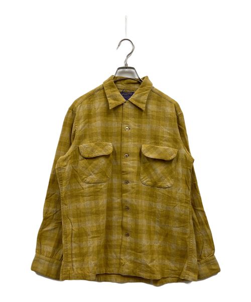 PENDLETON（ペンドルトン）PENDLETON (ペンドルトン) 60ｓチェックシャツ イエロー サイズ:Ｍの古着・服飾アイテム