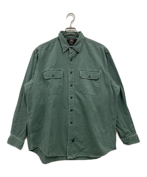 RRL（ダブルアールエル）RRL (ダブルアールエル) ワークポケットシャツ グリーン サイズ:XL 未使用品の古着・服飾アイテム