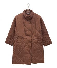 YACCO MARICARD（ヤッコマリカルド）の古着「Quilted Coat High Neck Pin Tuck/1121611-20」｜ブラウン