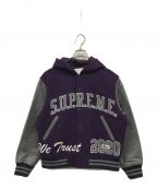 SUPREMEシュプリーム）の古着「Supreme/King Hooded Varsity Jacket/スタジャン」｜パープル