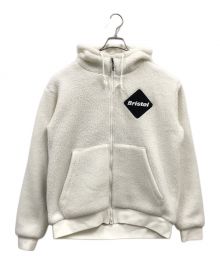 F.C.R.B.（エフシーアールビー）の古着「F.C.R.B./POLARTEC BOA FLEECE BIG STAR HOODIE/ポーラテックボアフリースビッグスターフーディ/FCRB-202057」｜ホワイト