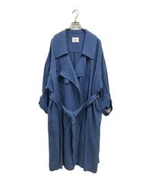 Ameri（アメリ）の古着「BIG COLLAR LONG COAT/01920750170」｜ブルー