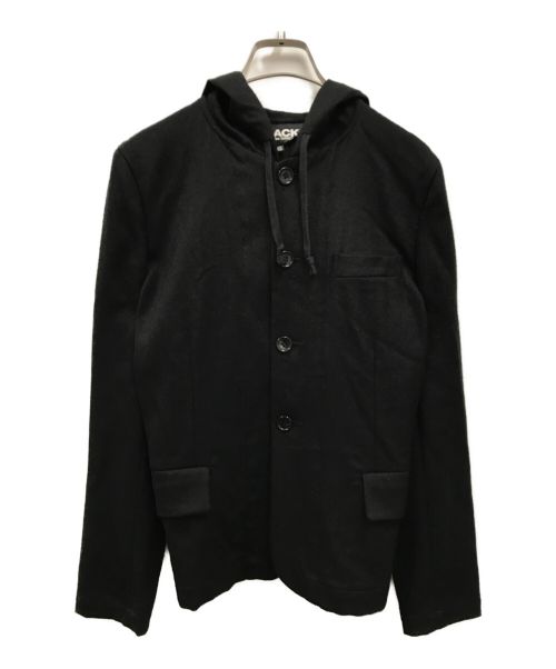 BLACK COMME des GARCONS（ブラック コムデギャルソン）BLACK COMME des GARCONS (ブラック コムデギャルソン) ウールセーラーカラージャケット/1F-J015 ブラック サイズ:XSの古着・服飾アイテム