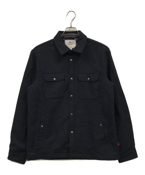 WOOLRICH（ウールリッチ）WOOLRICH (ウールリッチ) ALASKAN QUILTED OVER SHIRT/ウールシャツ/CPOジャケット/WOOS0038 ネイビー サイズ:Mの古着・服飾アイテム