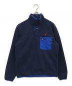 POLO RALPH LAURENポロ・ラルフローレン）の古着「ハーフボタンフリースジャケット」｜ネイビー