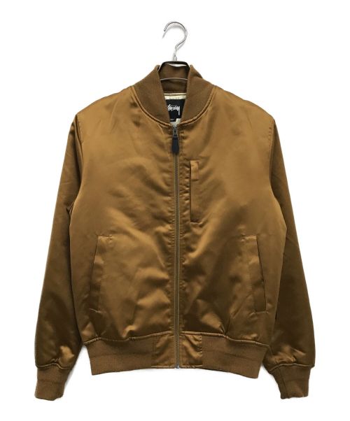 stussy（ステューシー）stussy (ステューシー) Emory Satin Bomber/115357/ボンバージャケット ブラウン サイズ:Sの古着・服飾アイテム