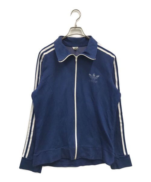 adidas（アディダス）adidas (アディダス) トラックジャケット　万国旗タグ ブルー サイズ:Mの古着・服飾アイテム