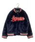 Supreme（シュプリーム）の古着「Faux Fur Varsity Jacket/ボアジャケット/20SS」｜ネイビー