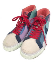 NIKE（ナイキ）の古着「SB ZOOM BLAZER MID PRM/ハイカットスニーカー」｜ブルー×パープル