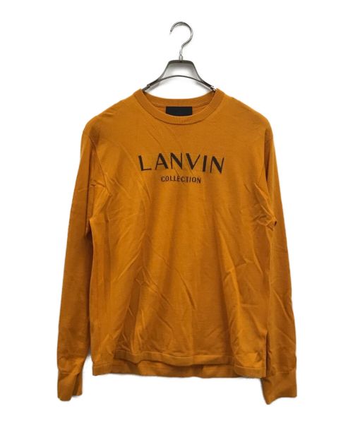 LANVIN（ライバン）LANVIN (ライバン) ニット オレンジ サイズ:52の古着・服飾アイテム