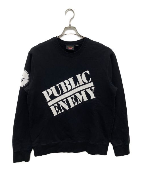 SUPREME（シュプリーム）Supreme (シュプリーム) UNDERCOVER (アンダーカバー) PublicEnemyCrewneckSweatshirt ブラック サイズ:Mの古着・服飾アイテム